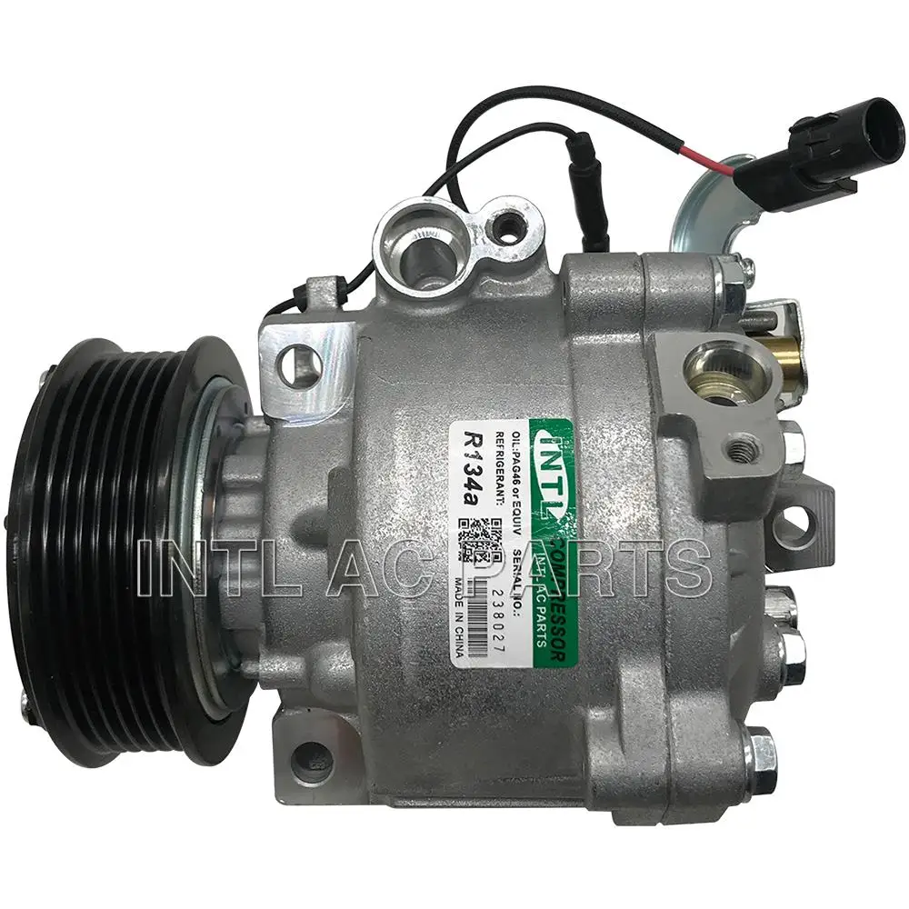 Compresor AC INTL-XZC242 QS90 para Mitsubishi Lancer/Outlander 12V 6PK