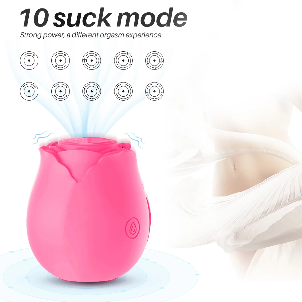 Glow in the Dark Rose Vibe Clitoral Sucking Vibrator Nipple Sucker Clitoris  Stimulator Glowing Rose Vibrator Women Sex Rose Toy