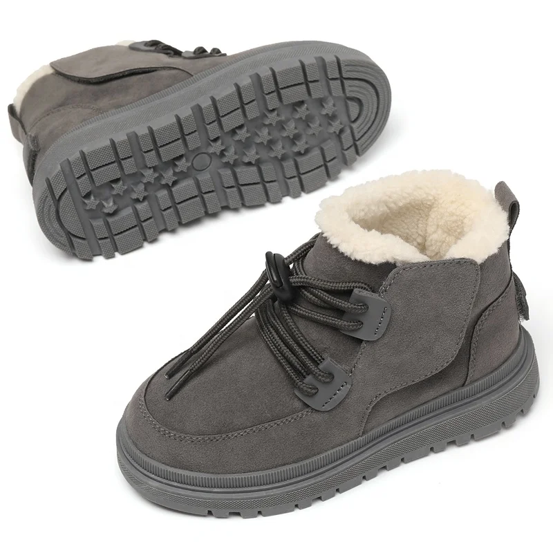 Botines Botas De Invierno NiÃ±os Botas De Nieve De Piel