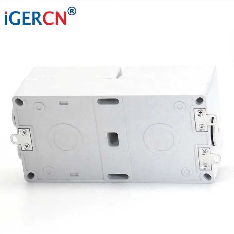iGERCN IP66 weatherproof wall socket with 2gang power plug/Britsh type design waterproof wall socket for outdoor