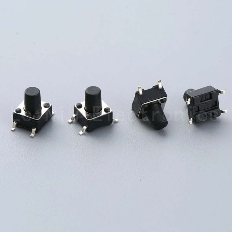 Mini 6x6 Touch Tactile Switch 6*6*4.3 Smt 4pin Micro Push Key Button ...