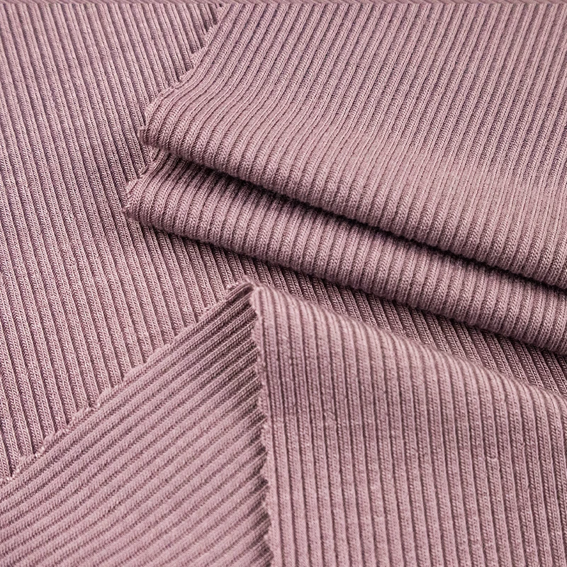 2*2 высокоэластичная ткань из спандекса в рубчик, бесшовное плетеное мягкое дышащее нижнее белье, вискозная ткань для футболок и платьев