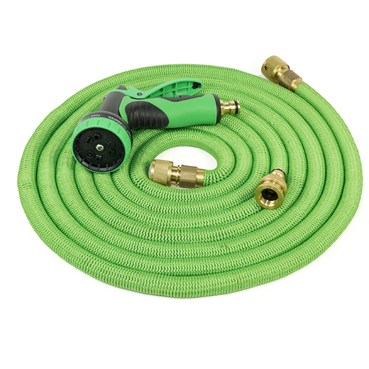 10 Function Nozzle 50FT 100ft Flexible Car Wash Garden Retractable Expandable Magic Water Hose