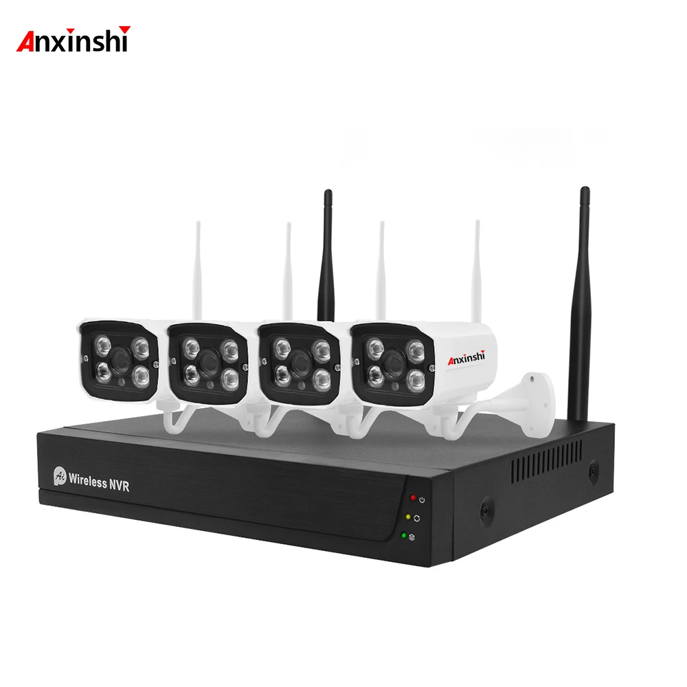 新品防犯カメラ　4CH Wireless NVR Kit 4CH Wireless Wifi IP Camera Wifi Nvr Kit