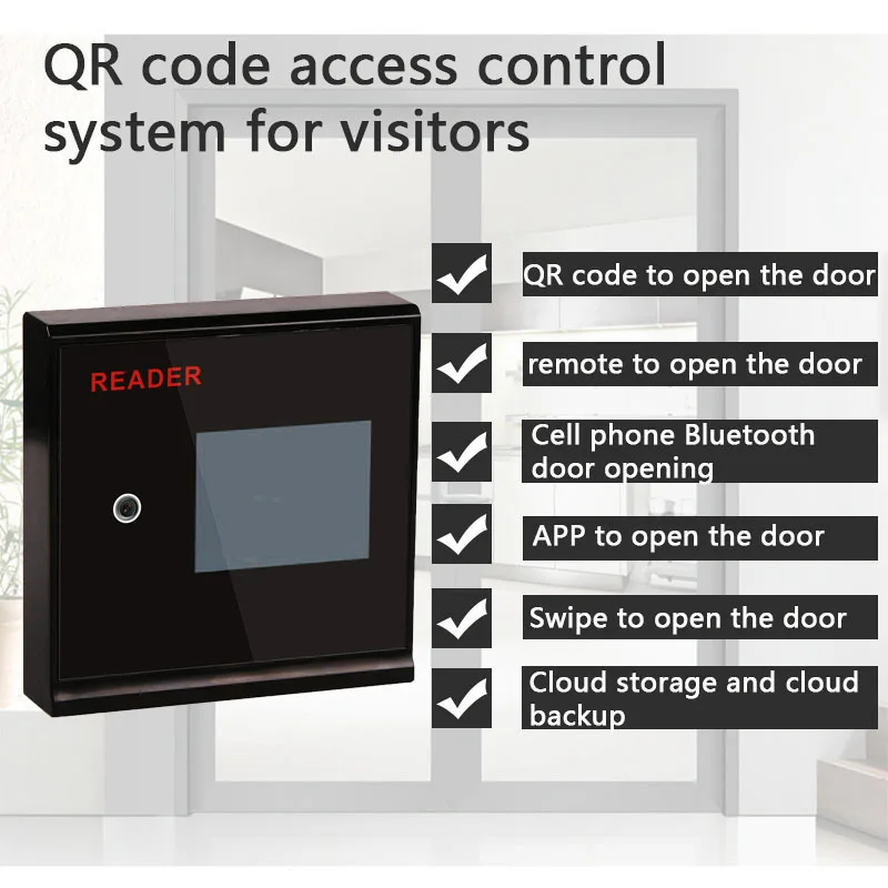 RJ45/WiFi Android Access Control Software SDK  BT RFID Reader NFC Access Controller QR Code Wireless Access Control