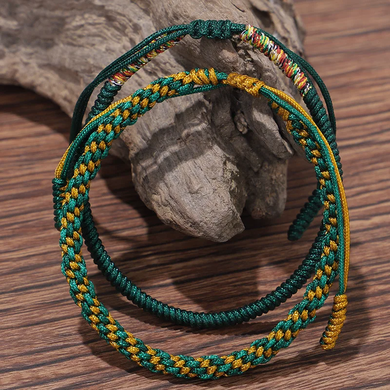 Braccialetto Semplice Con Strass In Resina Verde | Stile Bohémien Ed Etnico Per Donne - 2