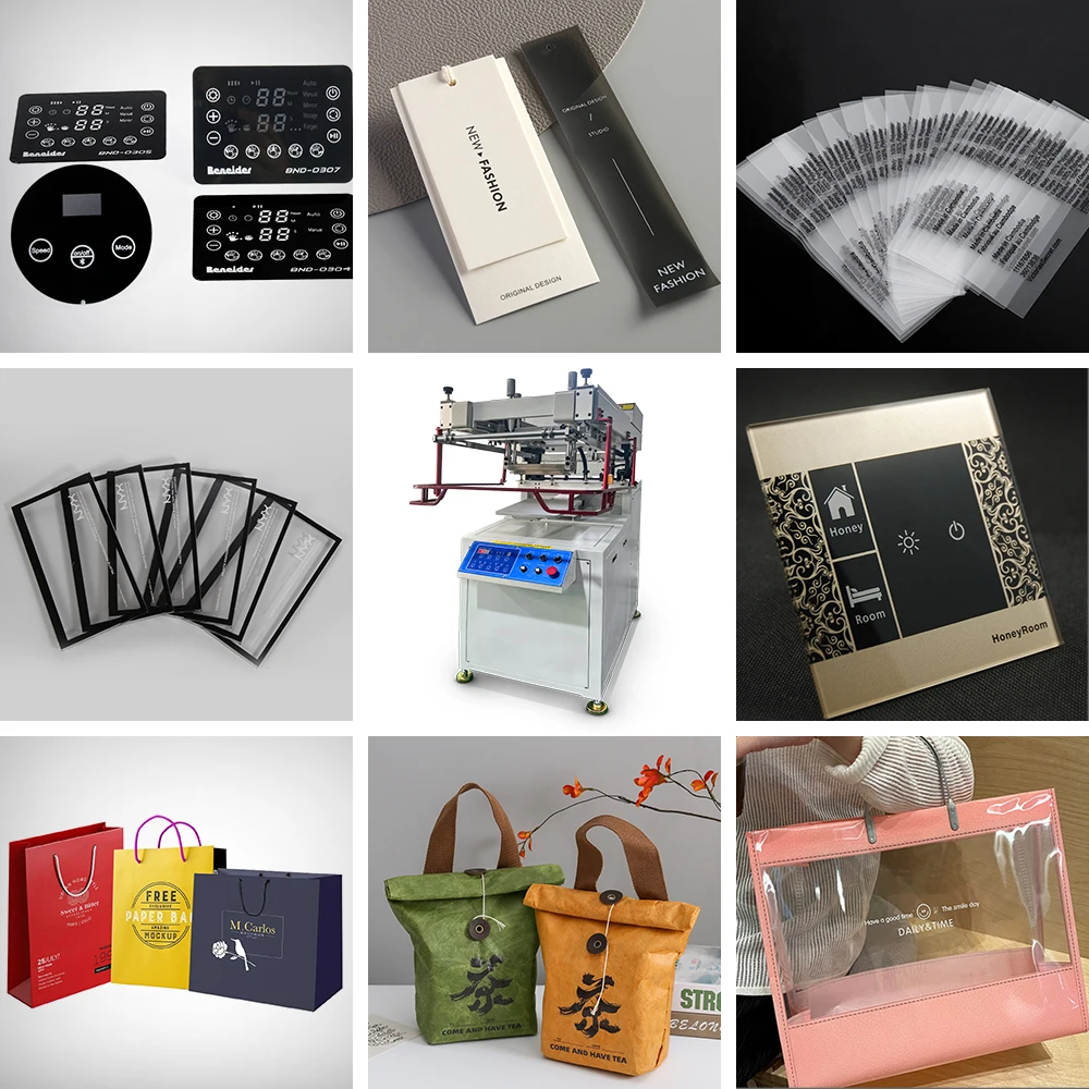 SS3050 Flat Screen Printing Machine Metal Plastic Paper Cloth Flat Serigraphy Machine