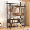 Bangbang clothes hanger-32-tube double-bar-80 cm-black