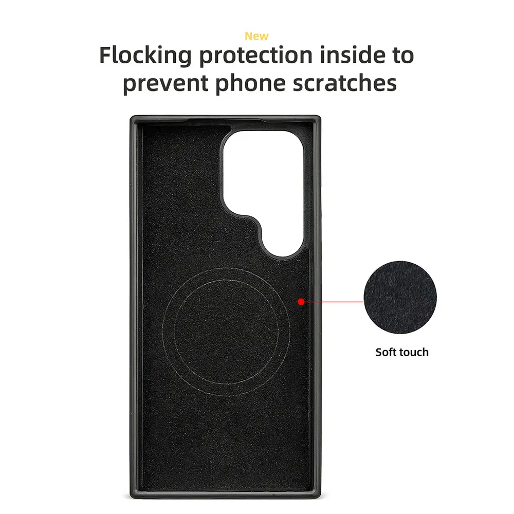 product laudtec luxury real 1500d carbon fiber phone case anti scratch super thin flim mobile phone case for samsung galaxy s25 ultra-8