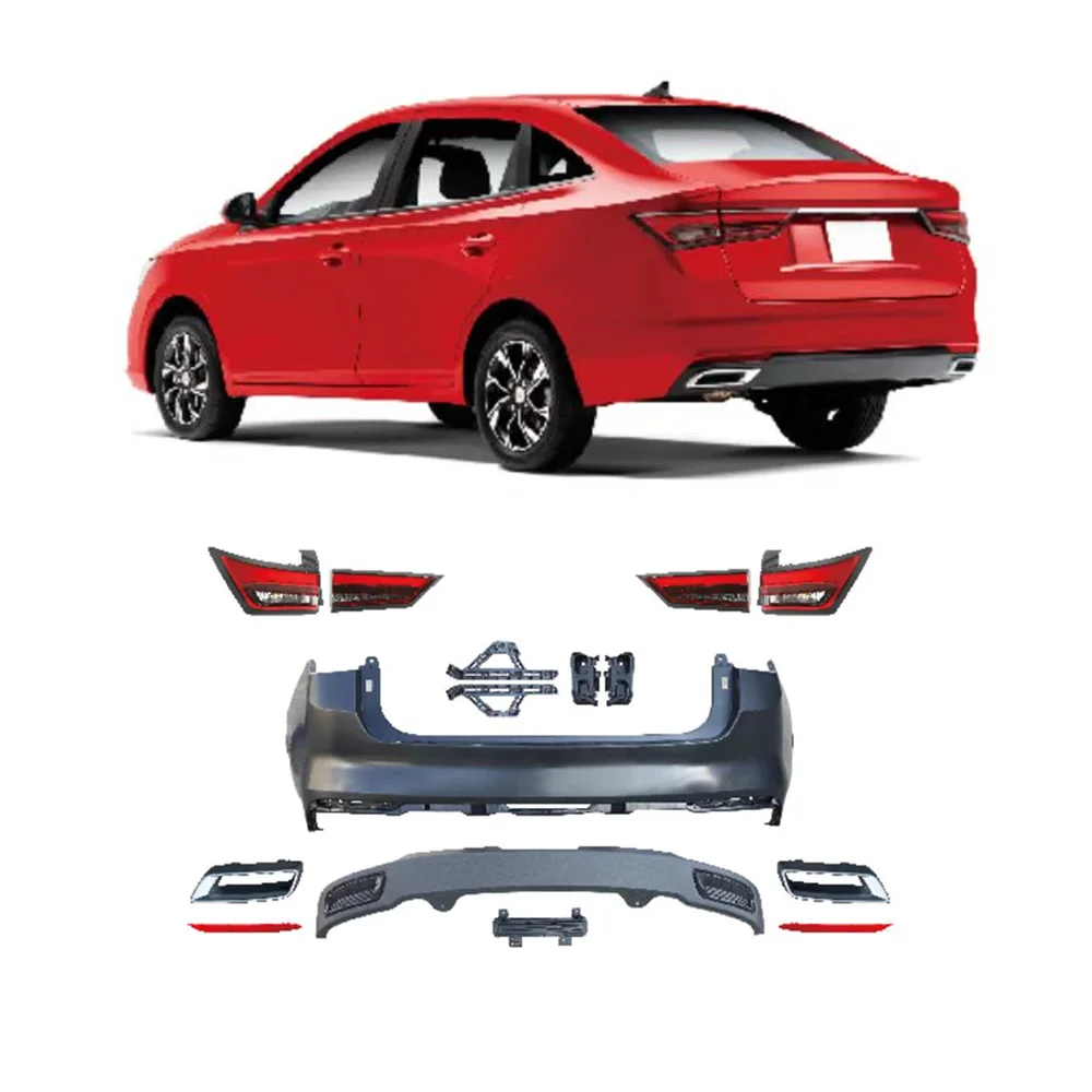 For 2024 Chevrolet Aveo Sedan Rear Bumper Kit - Premium OEM Replacement, Performance Bumper for Enhanced Safety, Stylish Design