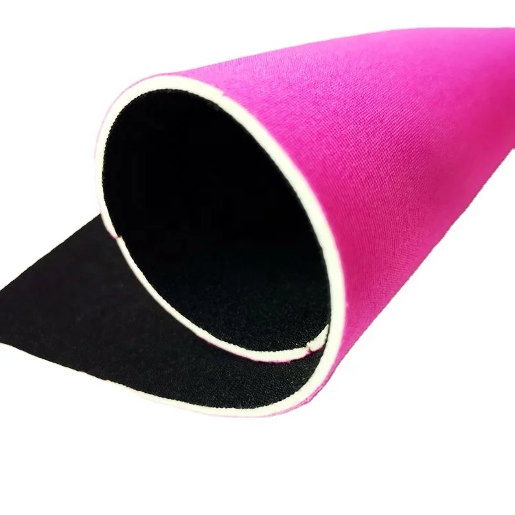 Wholesale Factory 3-Layer Neoprene Fabric 2MM 3MM 5MM Polyester Nylon Laminated with SBR Rubber Sheet for Bag