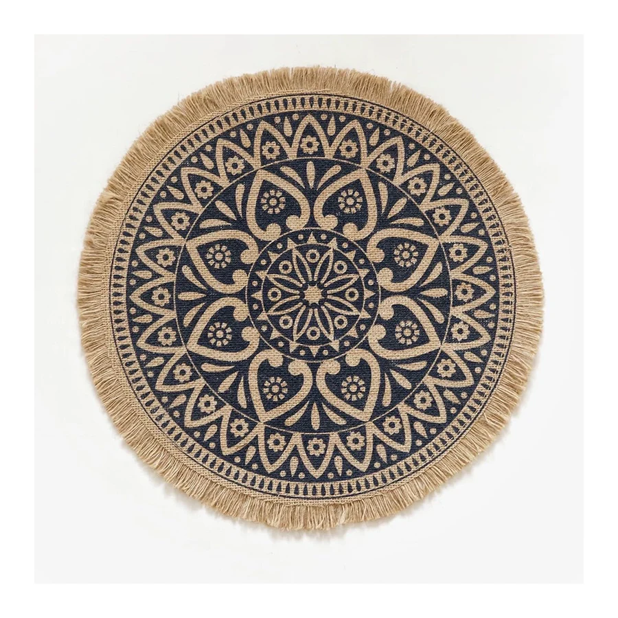 Napperon Woven Classic Fabric Cloth Mat Farmhouse Woven Fall Dining