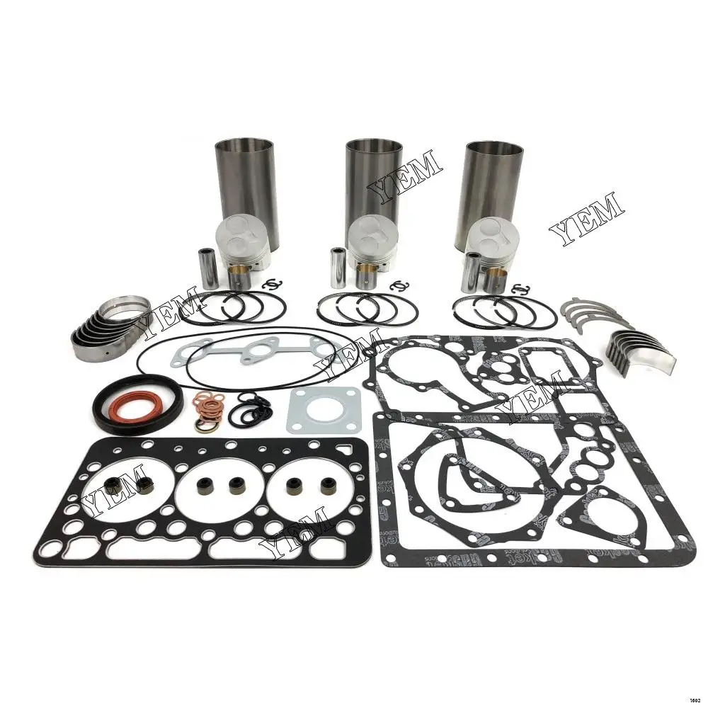 Top Quality Engine Repair Kit With Cylinder Bearings Piston Rings Liner Gaskets For Kubota D722 Engine