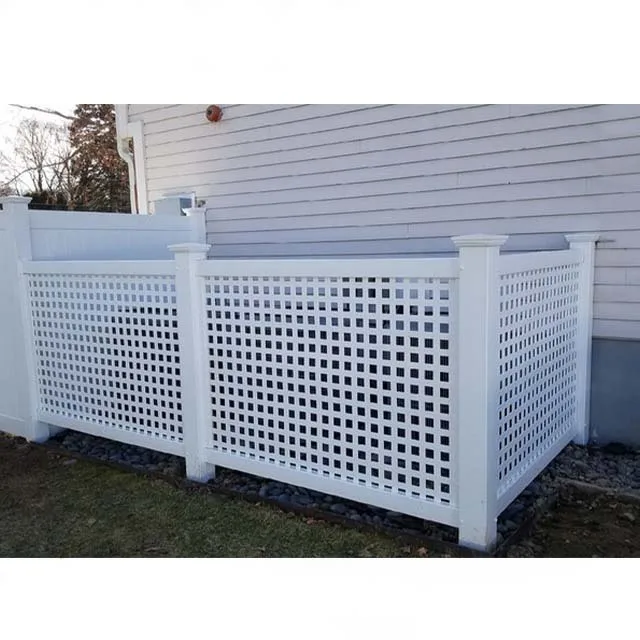 Tianjie  PVC Vinyl  Lattice Fence Panels Diamond Lattice Fence for Yard