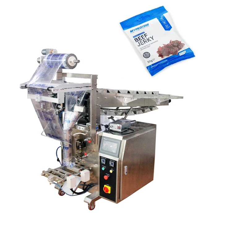 Automatic 50g Beef Jerky Packing Machine With Chain Bucket Type