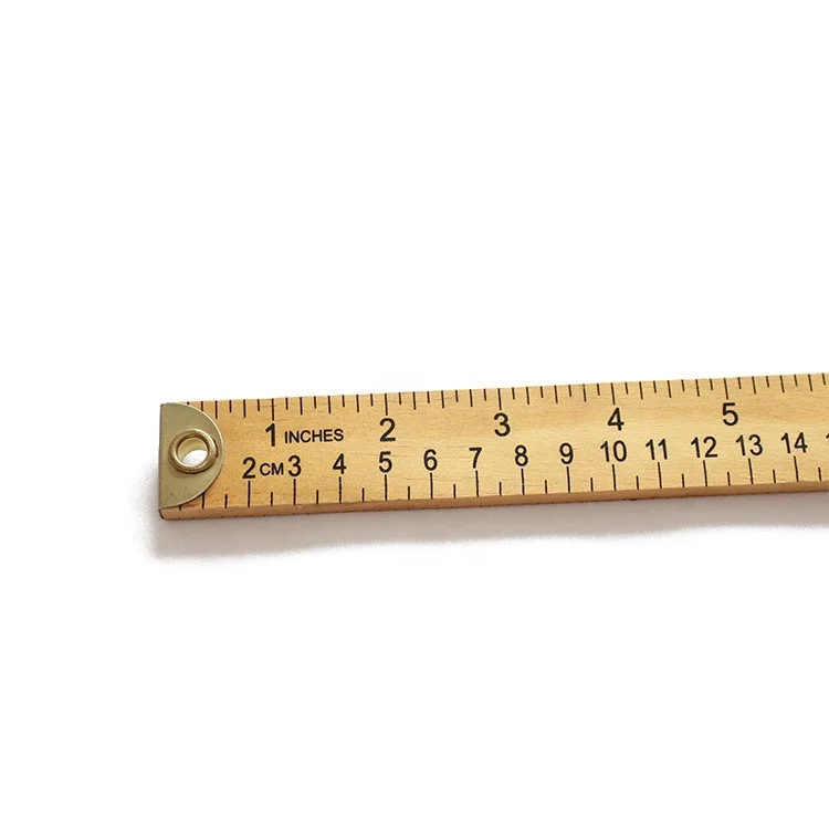Wooden Meter Stick Ruler, Natural Wood, 36 Inches - CHL77590