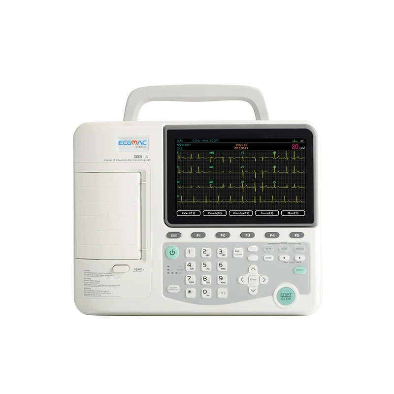 6-канальный ЭКГ машина ecg портативный электрокардиограф/ЭКГ машина CE ISO Сертифицированный