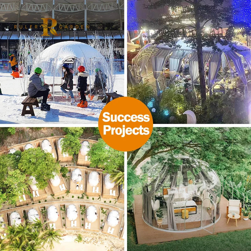 Clear Outdoor Oval Ellipse Resort Airbnb House Igloo Dome Kids Disco Dance Events Wedding Party Dome Tent