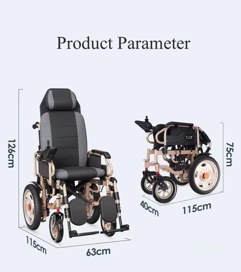 Deep Seat Electric Wheelchair For Overweight People High Quality Large