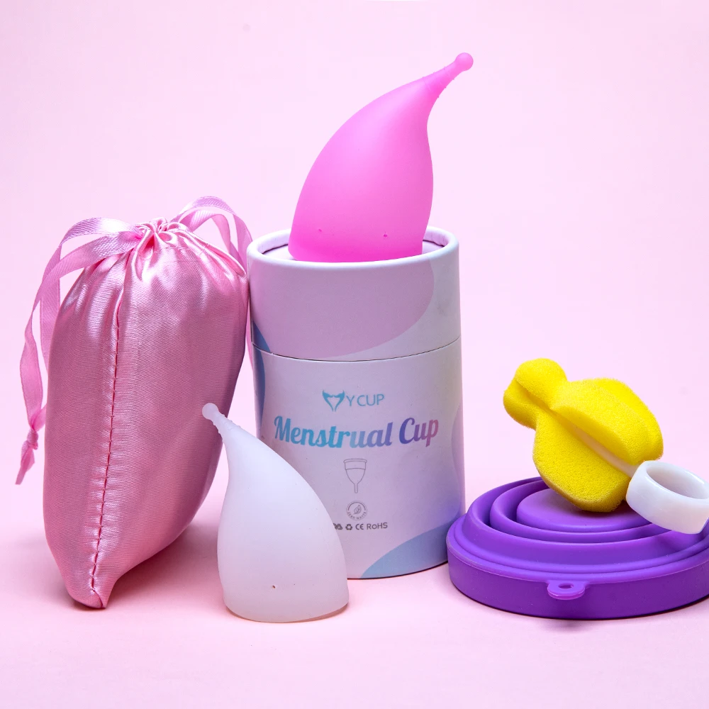 Manufacturers Custom Wholesale Foldable Reusable Collapsible Women Period Medical Silicone Eco