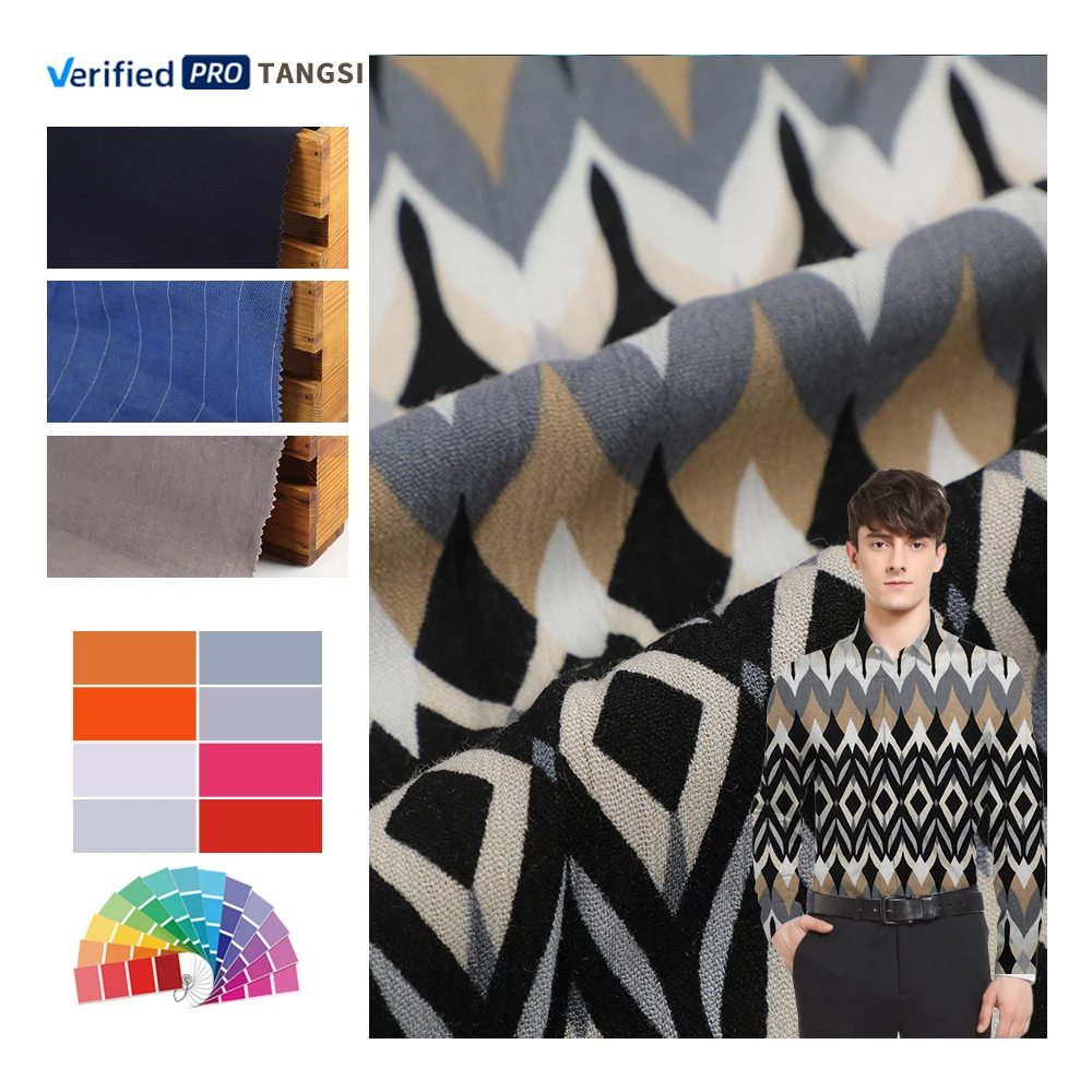 Бесплатный образец 100% эластичная ткань из вискозы креповые ткани для одежды