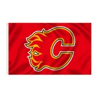 Club 100% Fast Customize Sports Club Digital Printing 100% Polyester 3*5 Ft Calgray Flames National Hockey League Team Flags