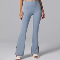 Hot Selling Custom Design with Pocket Breathable Sports Bottom High Waist Flare Legging for Women