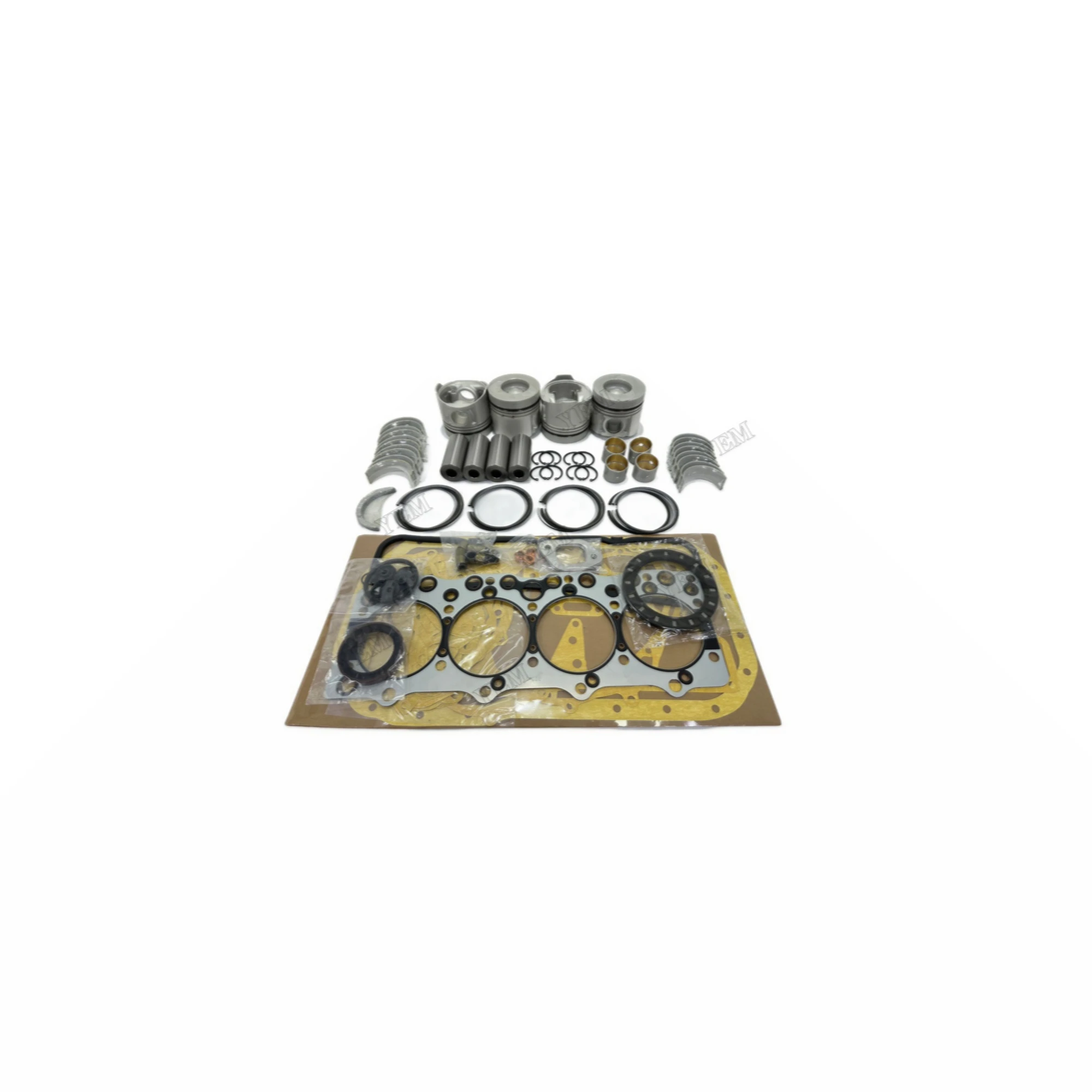 Rebuild Kit With Bearings Piston Ring Cylinder Gaskets Bearings Piston for Isuzu 4BG1 Genuine Engine Parts