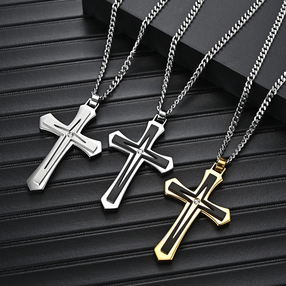 best selling mens cross necklace