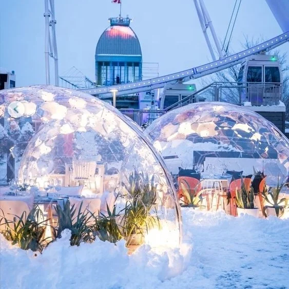 Small Transparent Dome Igloo for Restaurant Dining Tent