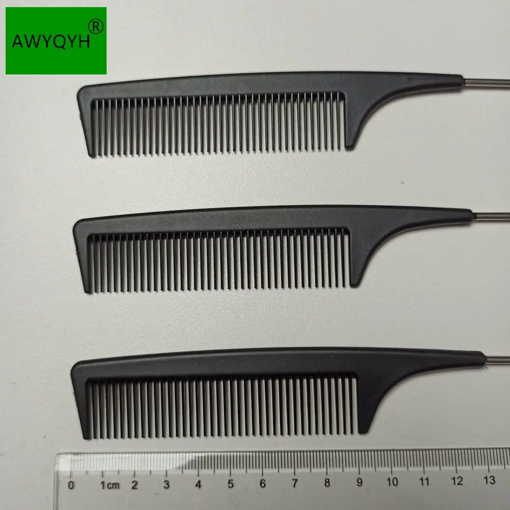 Rat Tail Comb Steel Pin Rat Tail Carbon Fiber Heat Resistant Teasing 