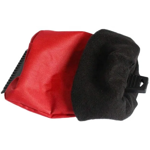 Водонепроницаемый очиститель лобового стекла и скребок для льда автомобиля с теплыми толстыми флисовыми нарукавниками