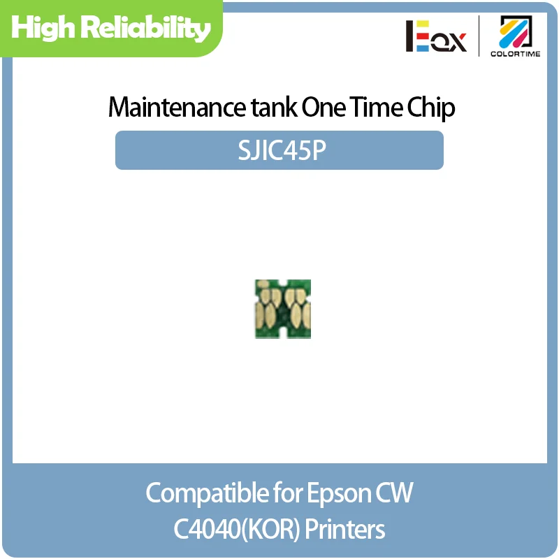 COLORTIME SJIC45P maintenance box chip for Epson CW C4040 Printer maintenance tank chip