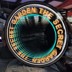 Горячая Распродажа 2022 умное 3d настенное зеркало вывеска для гостиной индивидуальное светодиодное