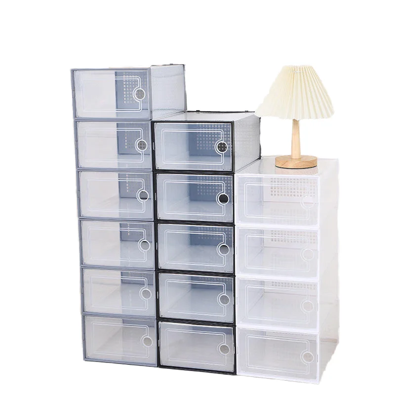 Cheaper Shoe Boxes Clear Plastic Stackable Pack Premium Shoe Organizer ...