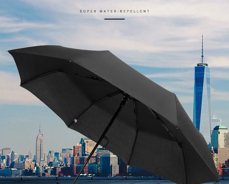 Fully Automatic Custom Folding 3 Folded Umbrella With Custom Printed