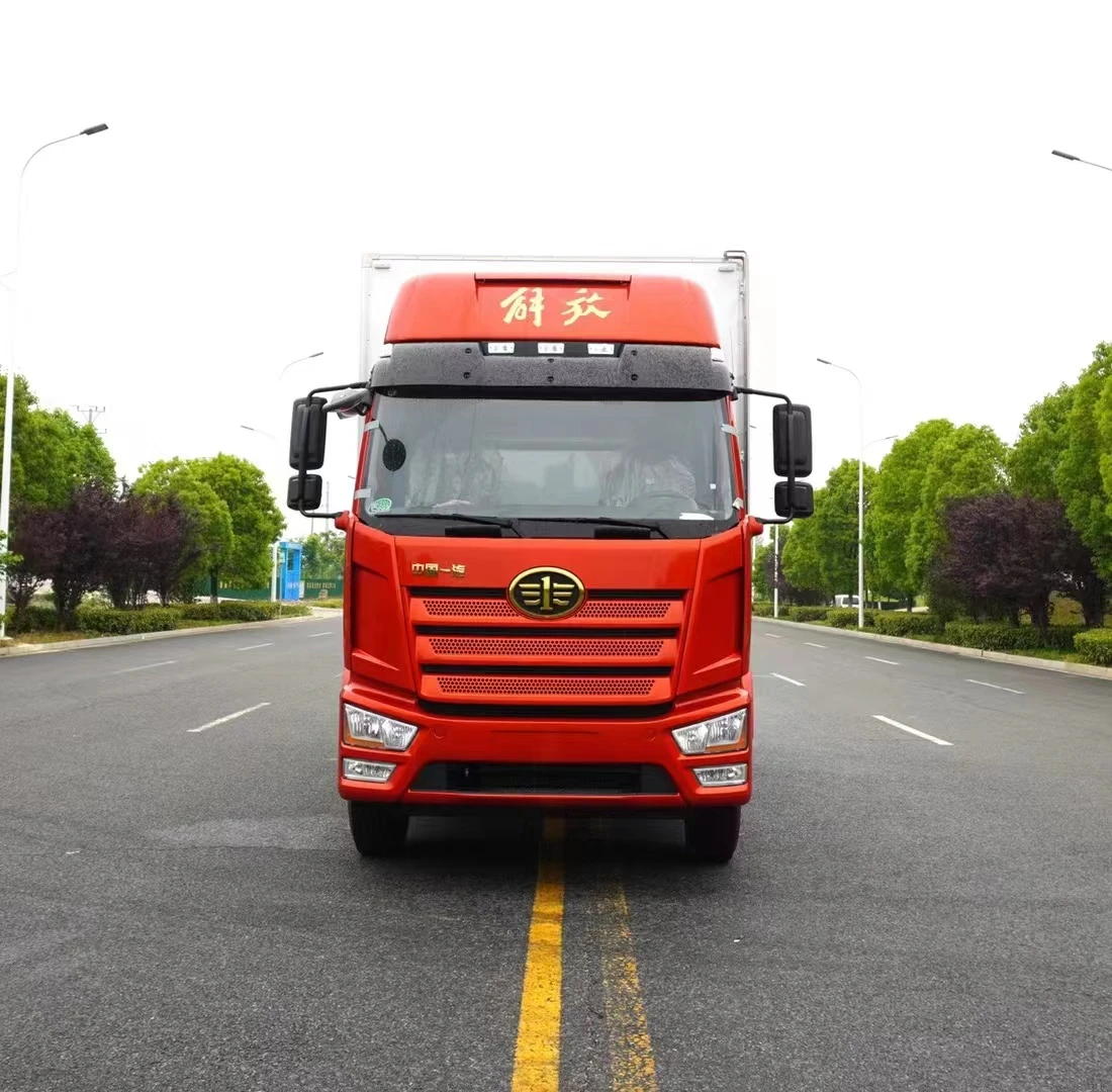 product new condition faw chassis food refrigerated truck 42 8 ton refrigerated box van refrigerator truck for sale-3