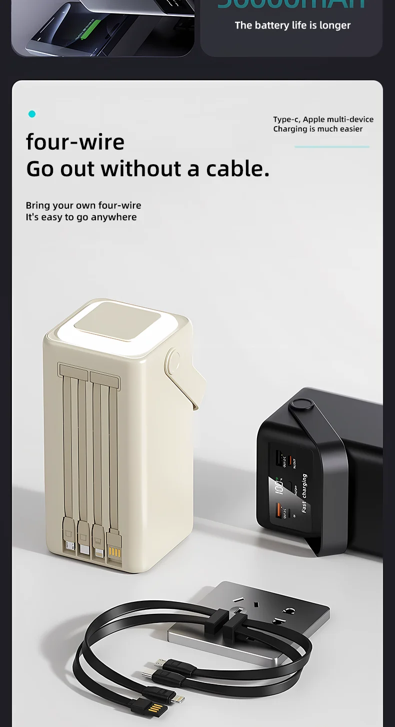 30,000mAh Rechargeable Portable Power Bank - Image 3