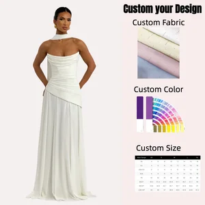 2026 Summer Dresses Casual Off-the-Shoulder Evening Gown Lace-up Backless Slit Long Birthday Party Dress for Woman