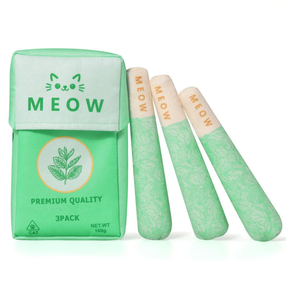 cat cigarette toy 3 Pack Cigarette Cat Catnip Toy