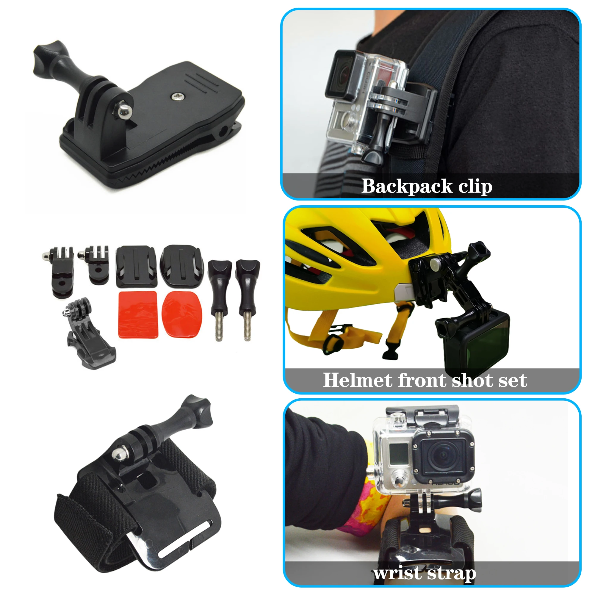Sport Camera 4K Full Bundle Vloging Go Pro Camera Set Accessories 