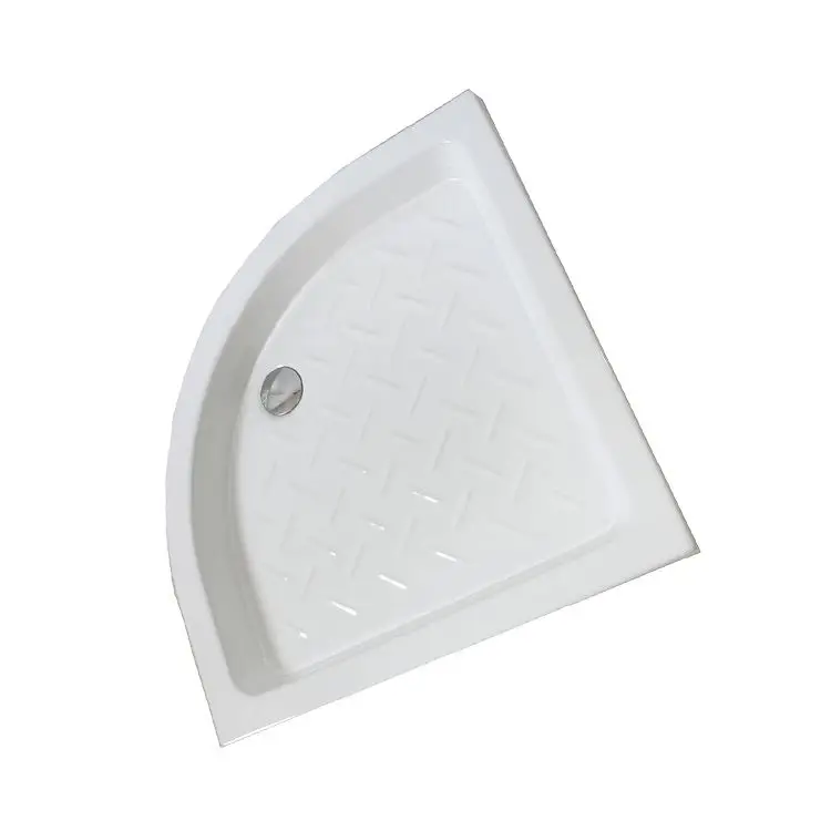 Durable restroom bathroom use antislip corner shower pan load shower tray