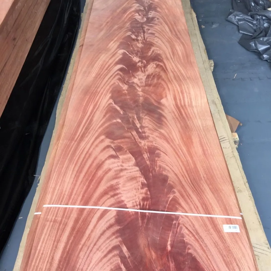 Wholesale Natural Wood Veneer African Mahogany Crotch Veneer High