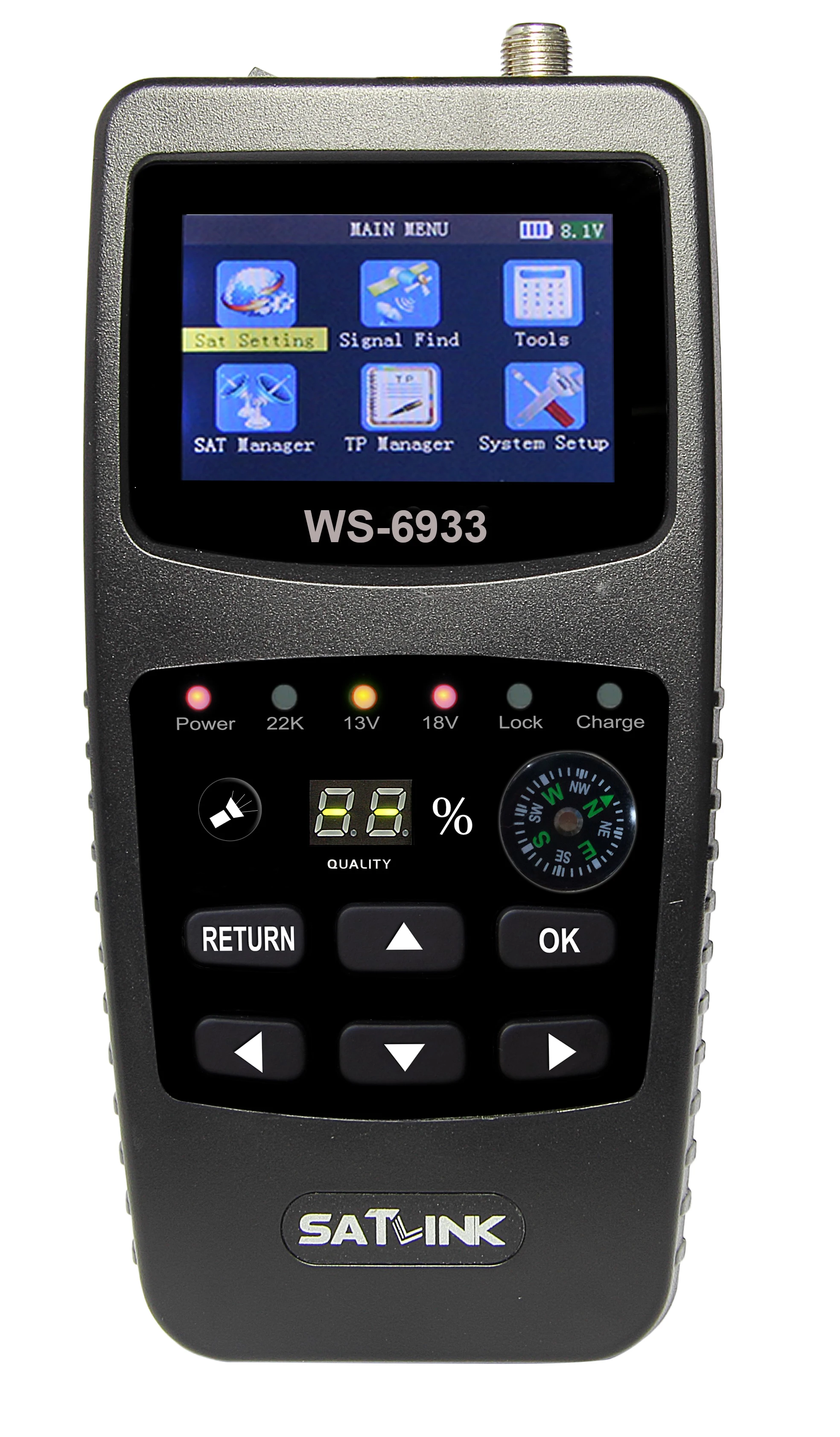 Satlink WS-6950 - Détecteur De Signal Satellite Numérique, Ouvert Jamais Utilisé
