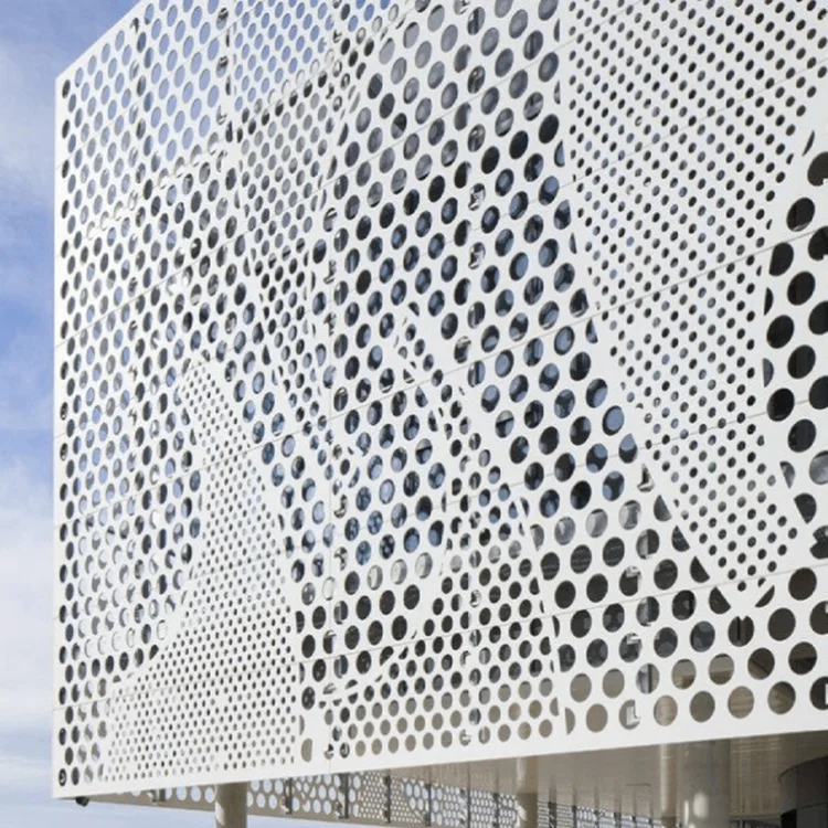 Modern House CNC Laser Cut Perforated Aluminum Facade Panel Metal Cladding Exterior Wall Panels Durable Aluminum Alloy for