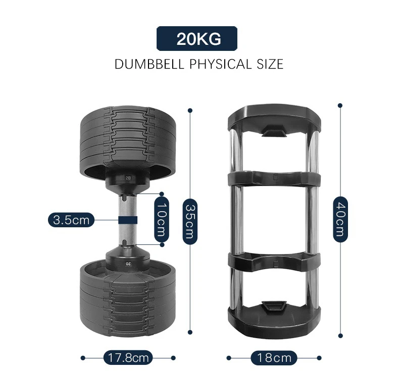 FCH Hantel 15kg Kurzhanteln, Hantelset Mit