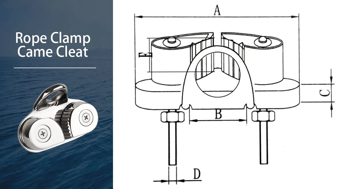 product rope clamp cam cleat shenghui brand chain stopper anchor accessories marine boat yachat kayak ship accessories-3