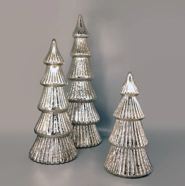 Christmas Glass  Mercury Glass Trees Manufacturer from China