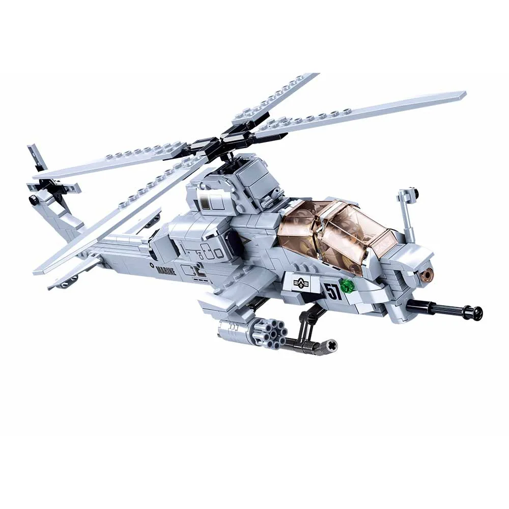 SlubanビルディングブロックおもちゃM38-B0838 AH-1Z攻撃