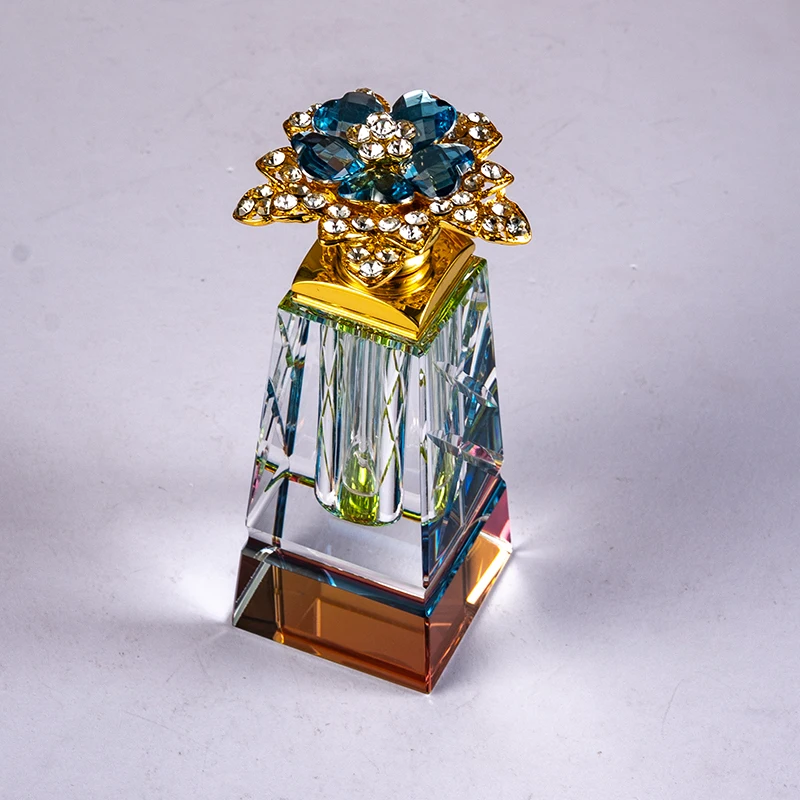 High Quality Luxury New Design Glass Empty Bottle 3ml 6ml Customizable Crystal Perfume Bottle